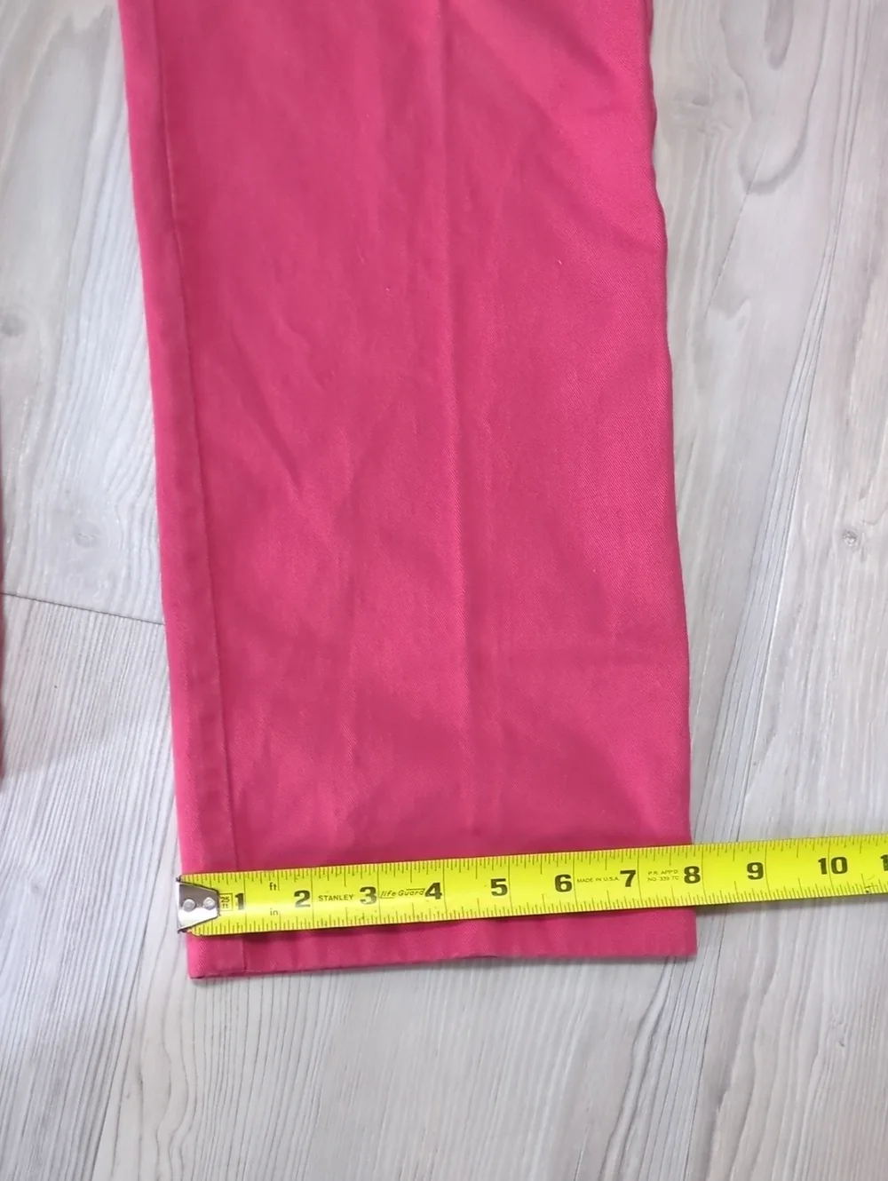 J.Crew The Sutton Chino Pants Mens 34x34 Raspberry Pink Red 100% Cotton Preppy